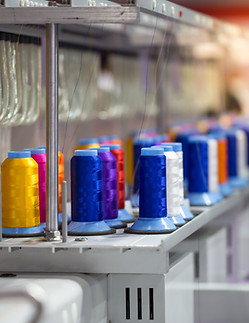 Multicolored Spools of Thread